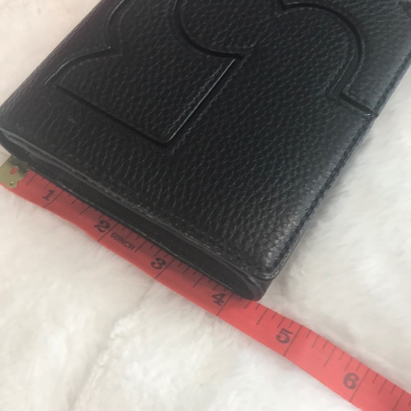 Tory Burch Purse Black Serif Clutch - Picture 4 of 5